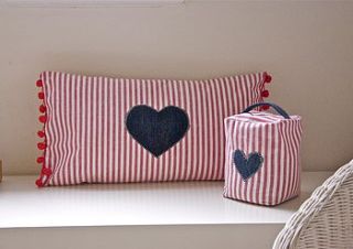 heart cushion by the cotton tree