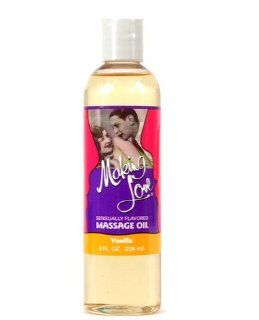 Holiday Gift Set Of Making Love Massage Oil  Vanilla And a Mini Mite Waterproof Massager  Purple Health & Personal Care