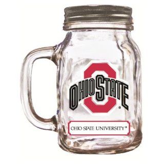 NCAA Ohio State Mason Jar, 20 Ounce  Sports Fan Kitchen Products  Sports & Outdoors