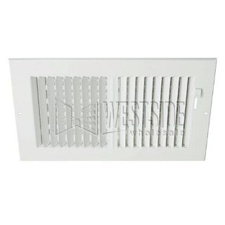 Hart Cooley 682 10x6 W HVAC Register, 10" W x 6" H, TwoWay Steel for Sidewall/Ceiling White (043829) Kitchen & Dining