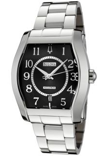 Accutron by Bulova 63B015  Watches,Mens Swiss Made Automatic Black Dial Stainless Steel, Casual Accutron by Bulova Automatic Watches