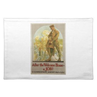 After the Welcome Home   A JOB WWI Place Mats