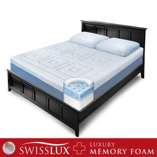 Swisslux Eurotop 12 inch Queen size Gel Memory Foam Mattress