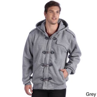 Trust Trust Mens Hooded Fleece Toggle Jacket Grey Size XL