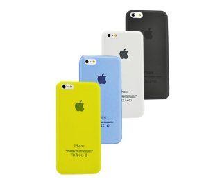RIGHTWAY(TM) 0.3mm ultra thin Matte protector case protective cover for iphone 5C (black white yellow blue) Cell Phones & Accessories