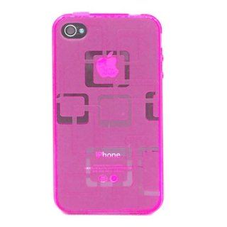 Carryingmate Industries USA 75066 Grid TPU Case for iPhone 4/4S   1 Pack   Retail Packaging   Pink Cell Phones & Accessories