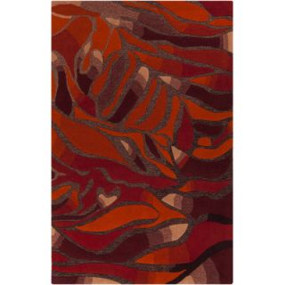 Malene b Destinations Wine/Poppy Ruged Rug DTN50 Rug Size 2 x 3