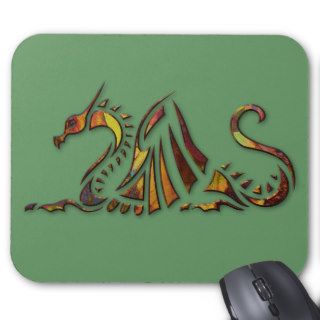 Rust Dragon Mouse Pads