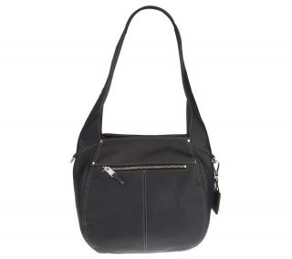 Tignanello Soft Pebble Leather Hobo Bag with Outside Pockets —
