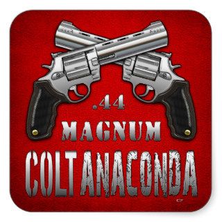 .44 Magnum Colt Anaconda Square Sticker
