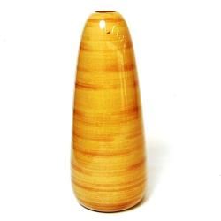 Ceramic Spun Bamboo Style Earth Flower Vase (Thailand) Vases