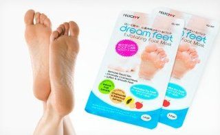 Dream Feet Exfoliating Foot Mask (Two Pair) Health & Personal Care
