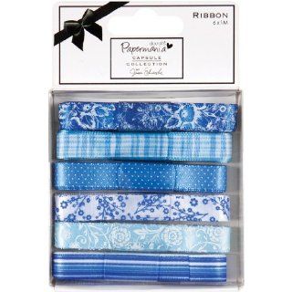 DOCrafts Papermania Carded Ribbon, Burleigh Blue