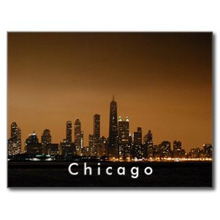 Chicago Skyline at the John Hancock Center Post Card