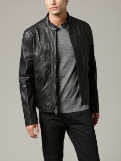 Leather Motorcycle Jacket by John Varvatos