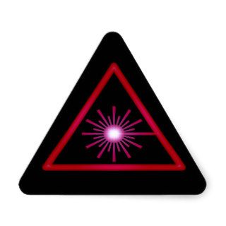 Red Glow Laser Symbol Sticker