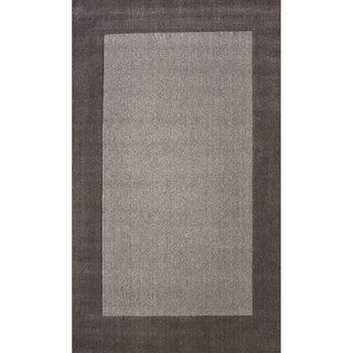 Nuloom Handmade Marrakesh Grey Border Wool Rug (6 X 9)