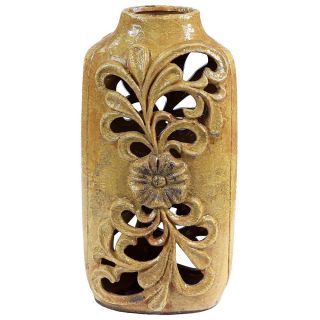 Privilege Large Yellow Floral Ceramic Vase