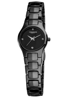 Akribos XXIV AK581BK  Watches,Womens Black Dial Black Ceramic, Casual Akribos XXIV Quartz Watches
