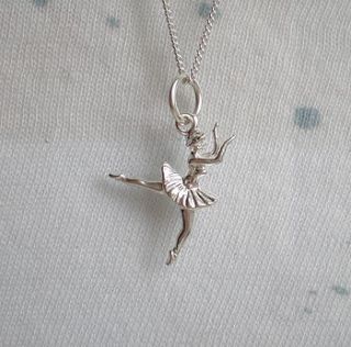 ballerina pendant necklace by lullaby blue