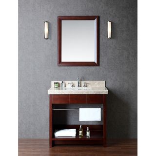 Ariel Seabrook 36 Single sink Bathroom Vanity Set Brown Size Single Vanities