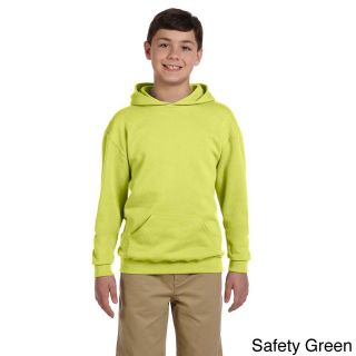 Jerzees Youth 50/50 Nublend Fleece Pullover Hoodie Green Size M (10 12)