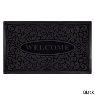 Swirl Recycled Rubber Welcome Mat (18 X 30 inch)