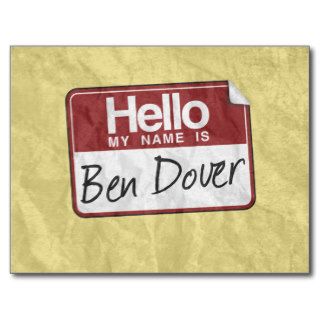 BEN DOVER  .png Postcards