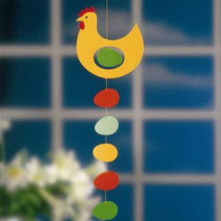 Flensted Mobiles Prize Hen Mobile f039Blue Color Yellow