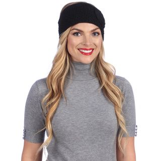 Kc Signatures Womens Black Cold Weather Head Wrap Black Size One Size Fits Most