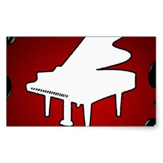 PIANO RED BACKGROUND PRODUCTS STICKERS
