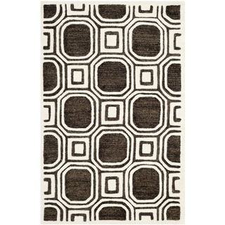 Safavieh Handmade Precious Charcoal Polyester/ Wool Rug (3 X 5)