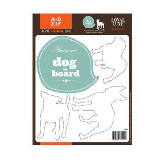 ADZif Signal Dog on Board Window Sticker G3003