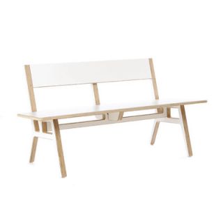 Context Furniture Truss Museum Birch Bench TRS 104MB Finish Espresso Brown
