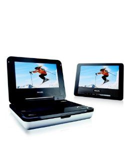 Philips PET708/37 Portable DVD Player with Dual LCD Display Screens and Car Mount Kit Electronics