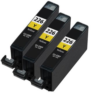 Canon Cli226 Yellow Compatible Inkjet Cartridge (remanufactured) (pack Of 3)