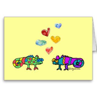 Cute Lizard Love Card