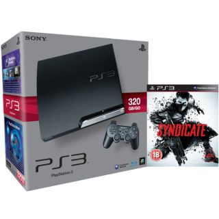 Playstation 3 PS3 Slim 320GB Console Bundle (Includes Syndicate)      Games Consoles