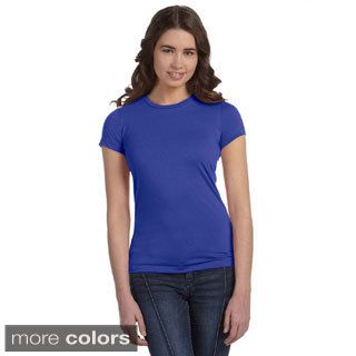 Bella Bella Womens Poly Cotton Short Sleeve T shirt Blue Size M (8  10)