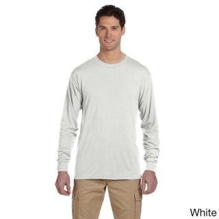 Jerzees Jerzees Mens 100 percent Polyester Long sleeve T shirt White Size XXL