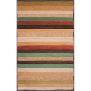 Meticulously Woven Pamela Transitional Striped Indoor/ Outdoor Area Rug (88 X 12)