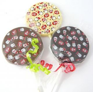 christmas chocolate lolly by chocolate by cocoapod chocolate