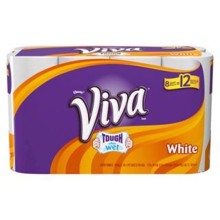 Viva Giant Roll White Towels 8 Rolls