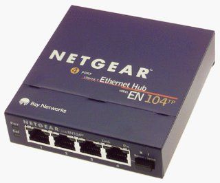 Netgear EN104TP 4 Port 10 Mbps Ethernet Hub RJ 45 with Uplink Button Electronics
