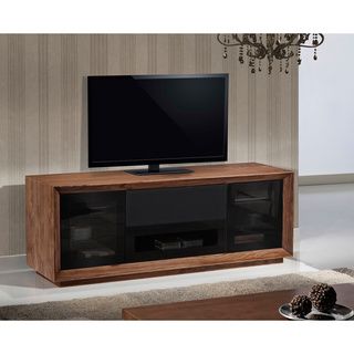 Walnut Veneer Contemporary 70 inch Tv Stand