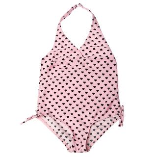 Ingear Girls Pink Heart pattern One piece Swim Suit