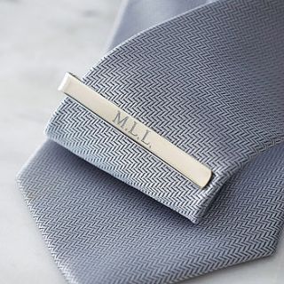 silver tie clip by hersey silversmiths