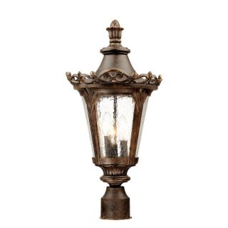 Acclaim Lighting Valencia Black Coral 3 light Outdoor Post mount Light Fixture