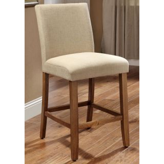 Furniture Of America Seline Ivory Linen Counter Height Dining Chairs (set Of 2)