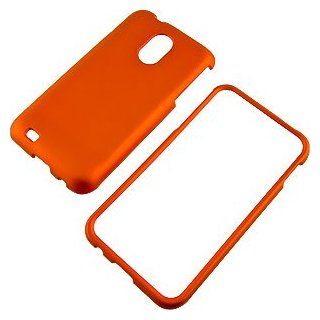 Dark Orange Rubberized Protector Case for Samsung Epic 4G Touch SPH D710 Cell Phones & Accessories